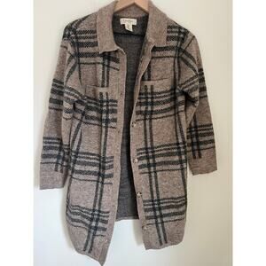 Jessica Simpson Plaid Cardigan Sweater